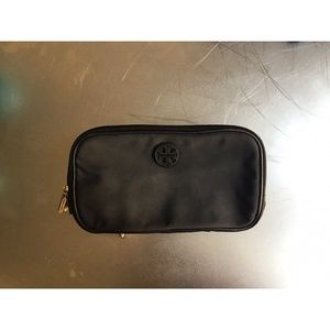 Tory Burch Double-Zip Nylon Cosmetic Case • Black